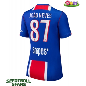Paris Saint-Germain Joao Neves #87 Hemmatröja Kvinnor 2026-27 Kortärmad